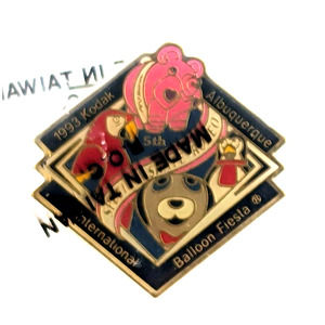 1993 Special Shapes Rodeo Kodak AIBF Hot Air Balloon Pin Dog Pig Parrot Penguin